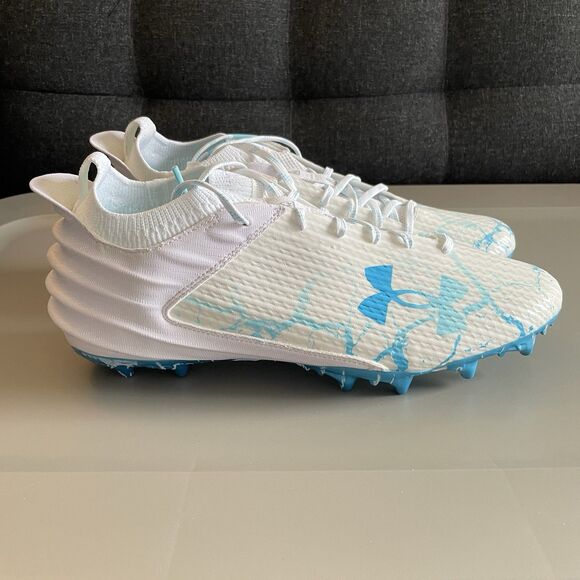 Under Armour Blur Smoke 2.0 MC LE AA Football Cleats Ice White Men’s Size 13 main image 8
